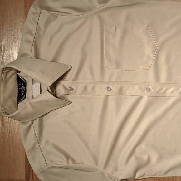 Vintage 70's cream button front shirt - Picture 4 of 6